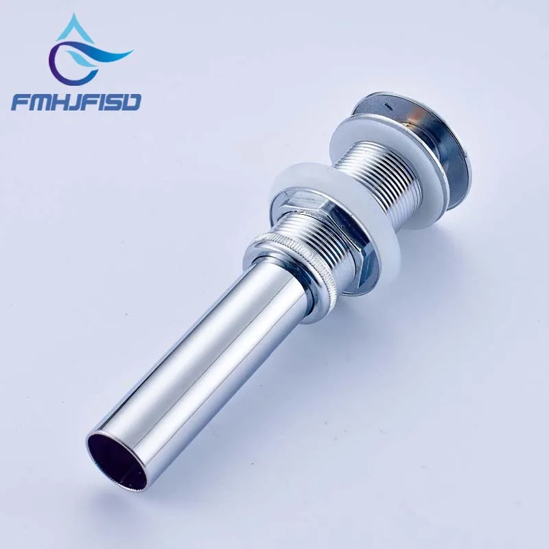 Polished Chrome Vessel Vanity Sink Pop up Drain Stopper No Overflow