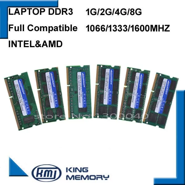 Memória Ram Kembona-sodimm para Laptop Ddr3 2gb 4gb 8gb 8500 1066mhz Pc3 Pc3 10600 1333mhz Pc3 12800 1600mhz 204 Pinos