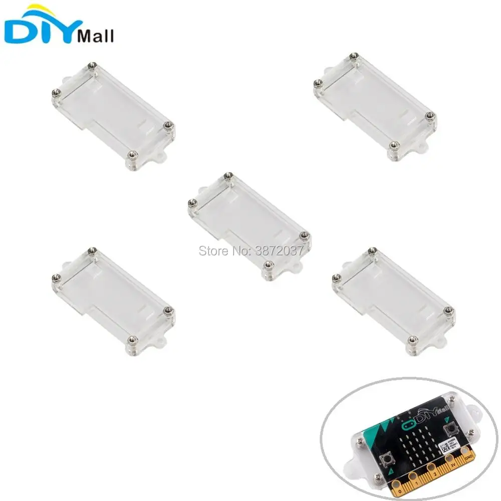 

5pcs/lot Transparent Clear Acrylic Protective Case Cover for BBC Micro:bit Microbit