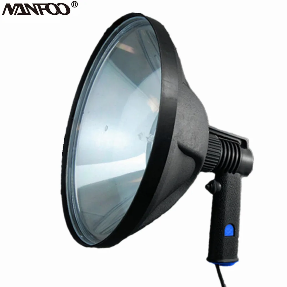 

10" 1000LM 12V 240mm 100W Halogen Marine Light Handheld Hunting Lights Adjustable Beam Spotlight Waterproof Lamp Offroad Outdoor