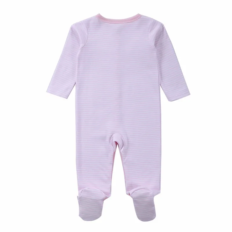 2 Pcslot Baby Clothes Baby Boy Girls Footed Romper Baby Rompers 100% Cotton Sleep & Play Clothes Baby Pajamas Newborn Clothing (5)