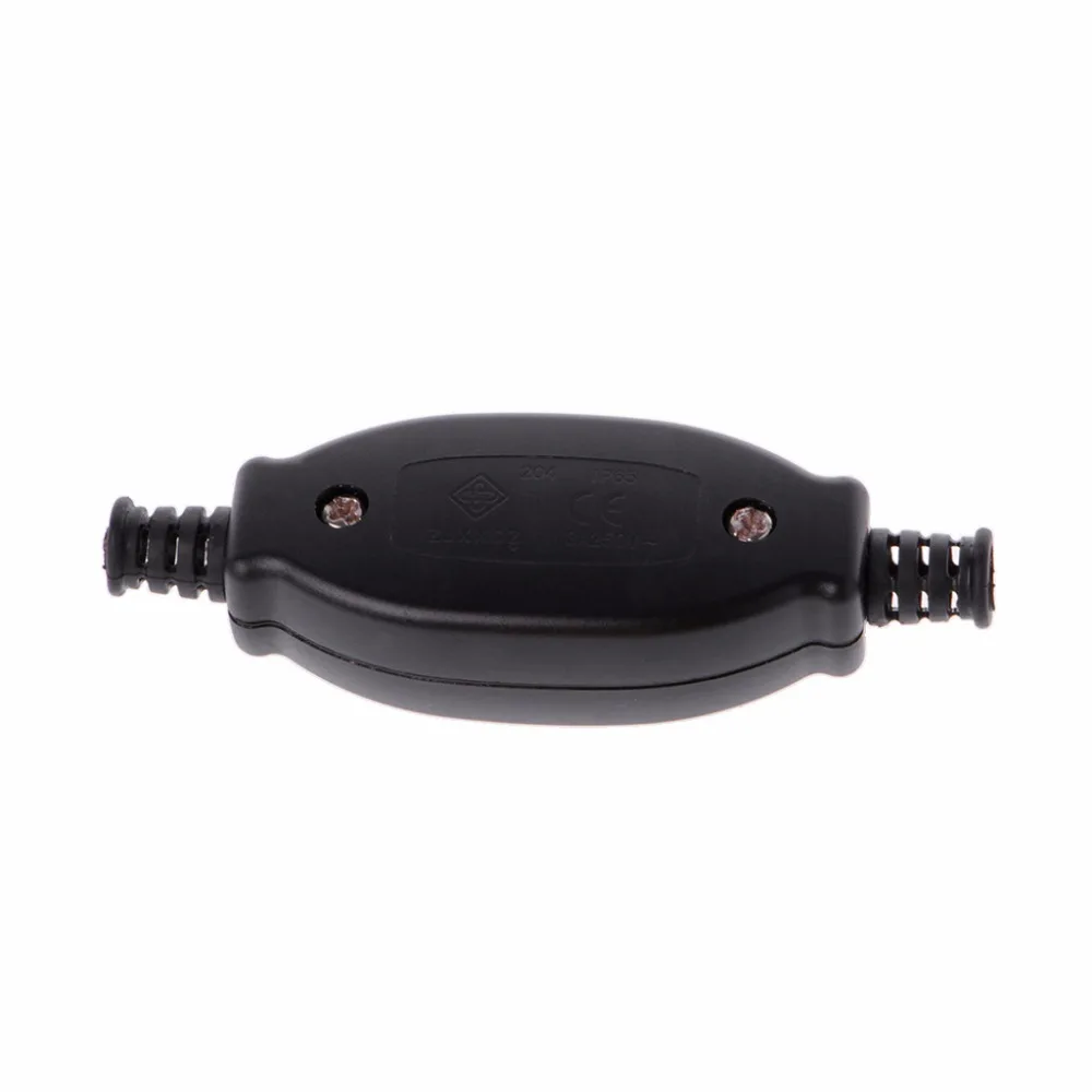  ON/OFF Switch For Table Lamp Desk Bed Light Cord Waterproof In Line Rocker Switch Parts Set 250V 6A