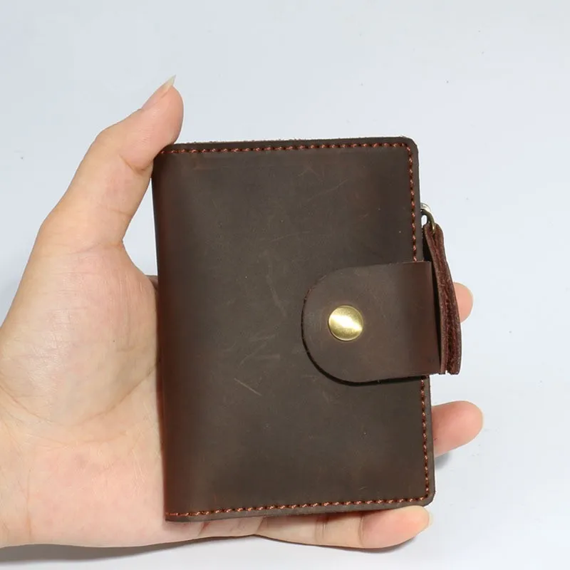 ZYD-COOL винтажный кошелек из натуральной кожи для ключей женские чехлы для ключей кейс на молнии сумка брелок для ключей для мужчин Организатор ключей экономки