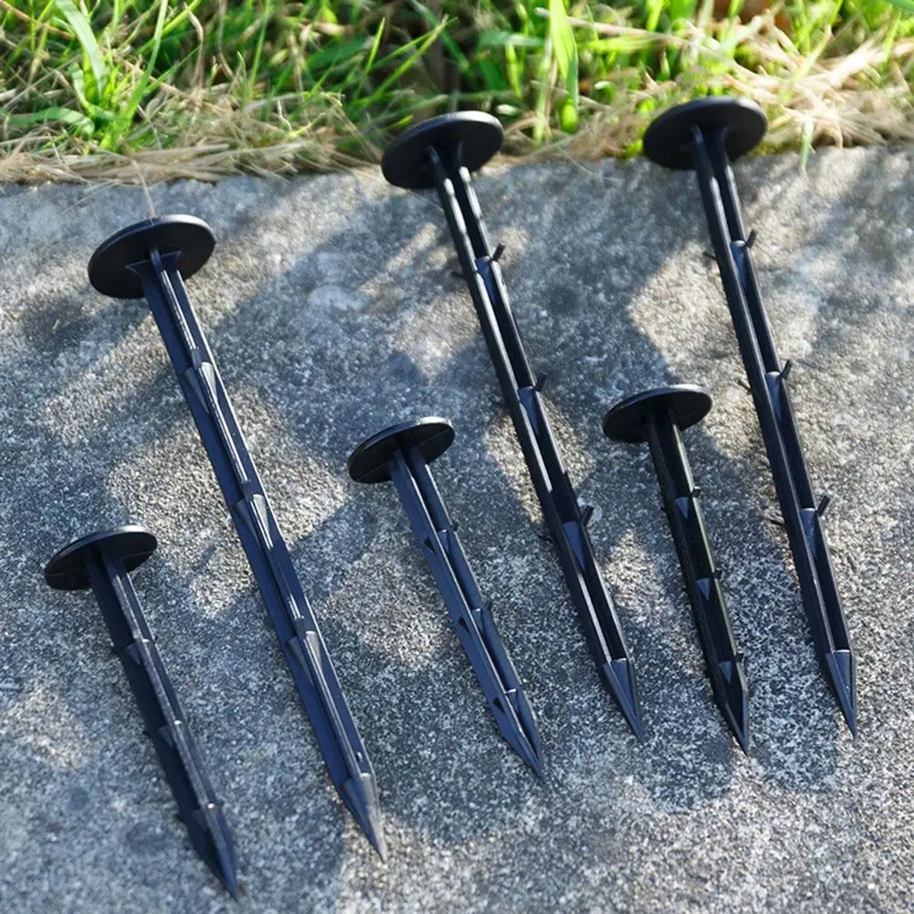 10Pcs/set Garden Nail Plastic Ground Nail Stake 11/16/20cm Film Mulching Nail Fixing Tools for Greenhouse Agriculture Network