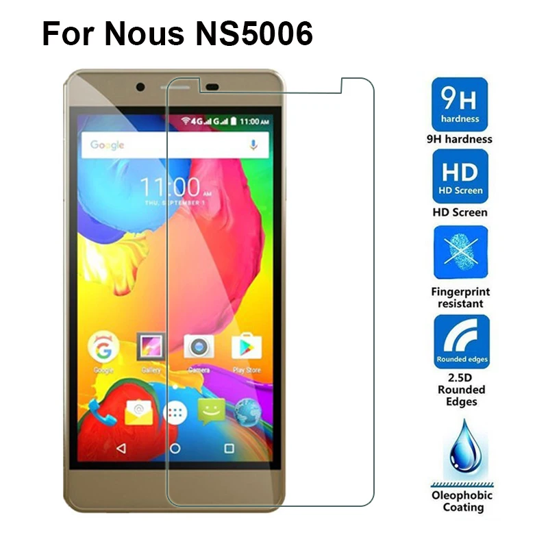 

Tempered Glass Nous NS5006 Screen Protector Ultra Clear LCD 9H 2.5D Explosion-proof front LCD Mobile Phone for Nous NS 5006 5"
