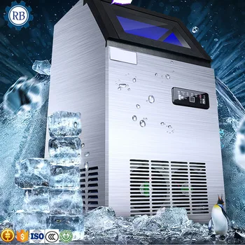 

25 kg automatic ice maker,RB-01 ice cube family making machine, household ice block cooling machine for coffee bar price in