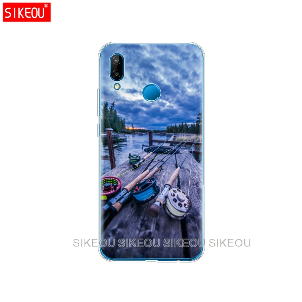 Силиконовый чехол для телефона Huawei P20 P7 P8 P9 P10 Lite Plus Pro 2017 p smart 2018 рыболовное