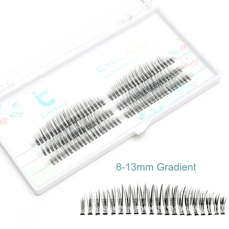 

ICYCHEER 0.07 Curl Thick Individual False Eyelashes Mix Length (8-13mm) Makeup Individual Lash Extensions