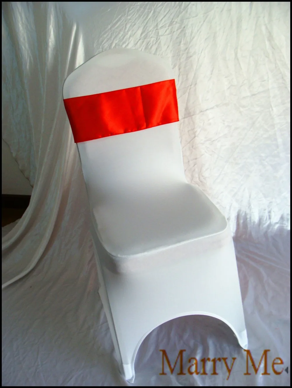 200pcs New Red Satin Chair Sash for Wedding /Party FREE SHIPPINGchair