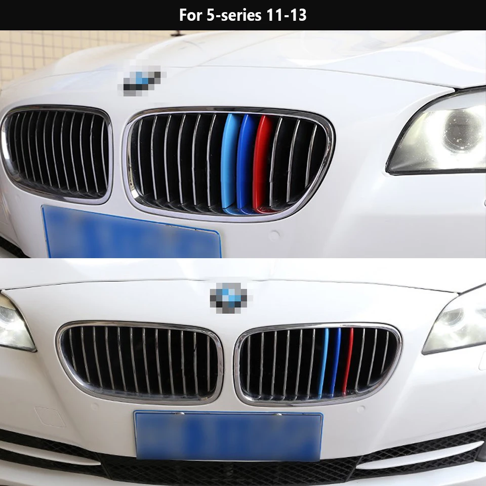 Автомобильный Стайлинг Передняя гоночная решетка наклейки для BMW F10 F30 BMW 3 5 серии аксессуары M производительность M мощность Мотоспорт 3 цвета