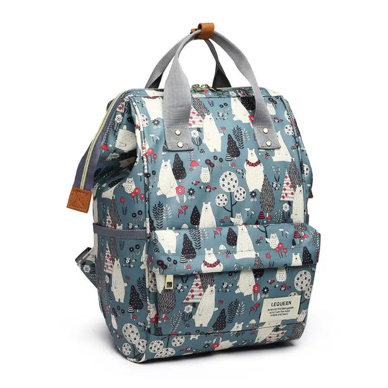 Модная сумка для мам, подгузник, Большая вместительная сумка для подгузников, рюкзак для путешествий, сумка для ухода за ребенком, женская