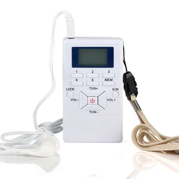 

Mini Portable Pocket LED FM Radiodual channel single Digital FM Radio Dual Channel with Earphone Digital Display Radio Pocket