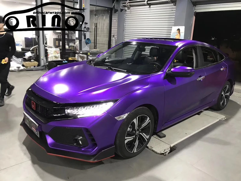 Pearl Metallic Satin Purple Vinyl Film-3