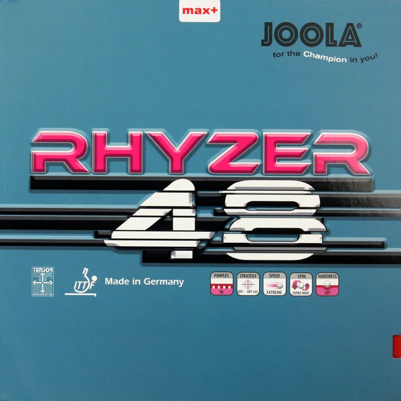 Joola RHYZER 43/48 (2018 جديد) تنس طاولة المطاط بالنقاط في بينغ بونغ الإسفنج تنيس دي ميسا