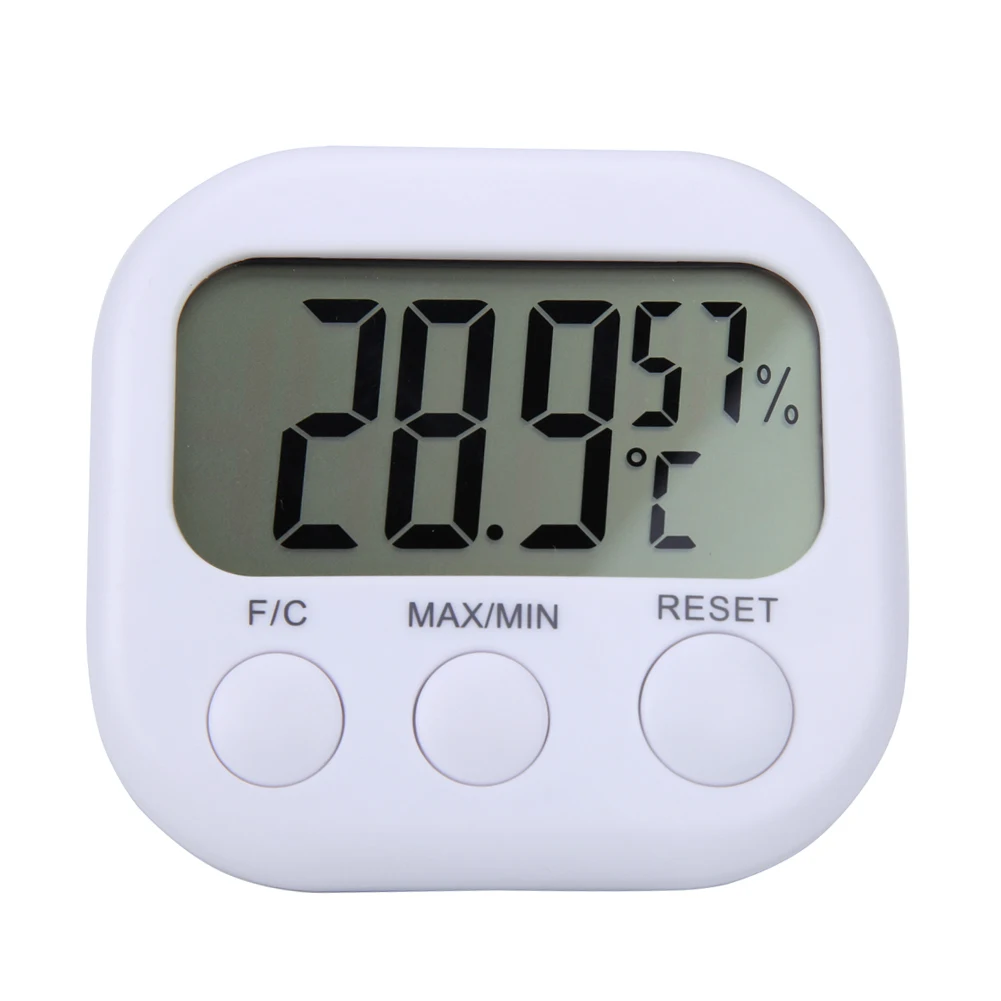 

Digital LCD INDOOR Weather Station Hygrometer Thermometer Electronic Temperature Humidity Tester Gauge Measure Tools 80*75*18mm