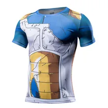 2017 Anime Camiseta Harajuku Begita Short Sleeve O-neck Tshirts Dragon Ball Printed Compression Fitness Casual Novelty Walk Tops