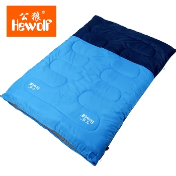 

2 person Spring summer autumn cotton lunch break indoor hiking park double adult envelope outdoor camping sleeping bag