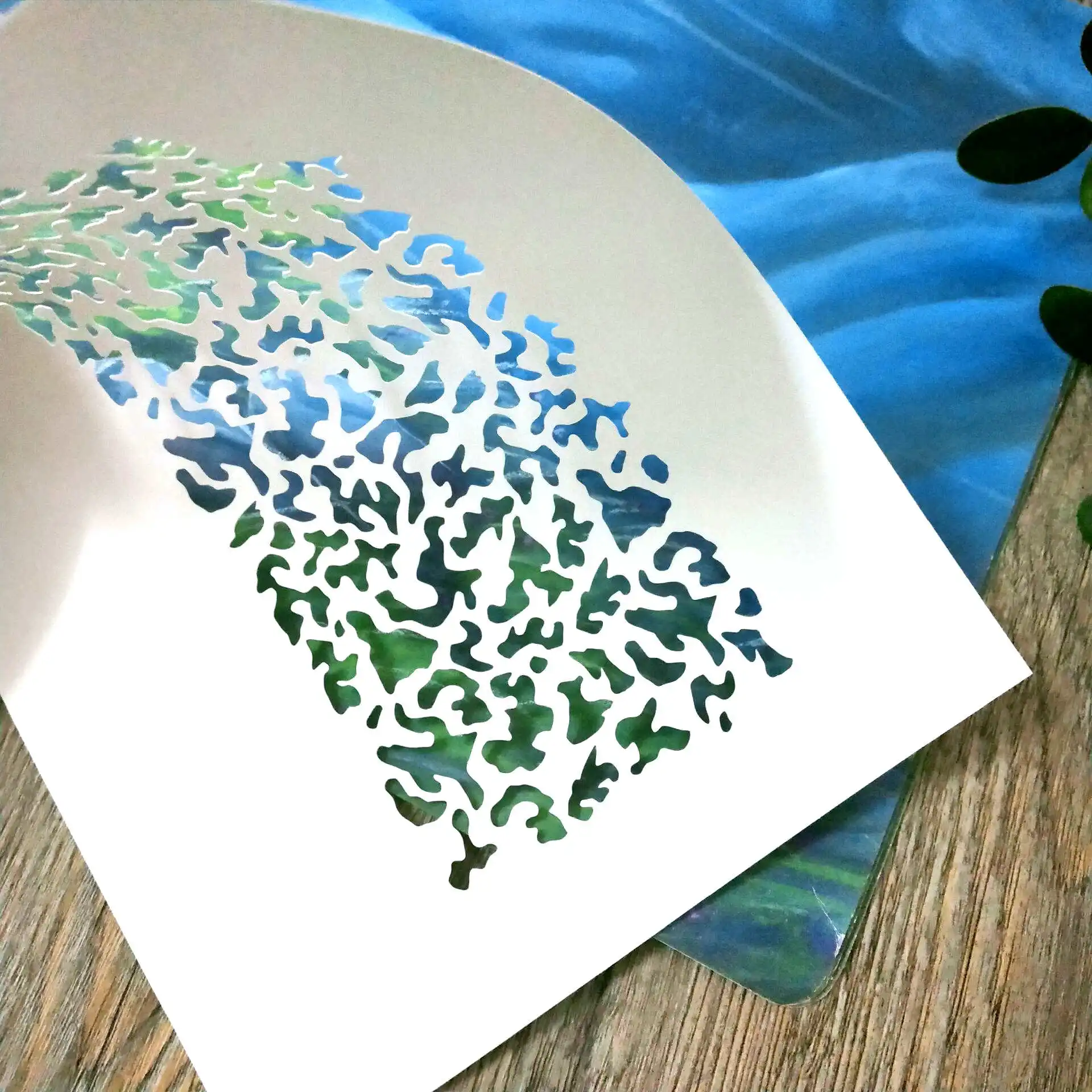 

1 piece A5,camouflage Stencil,camouflageTemplate for Spraying,milatary spray stencil,Stamping,Craft Projects