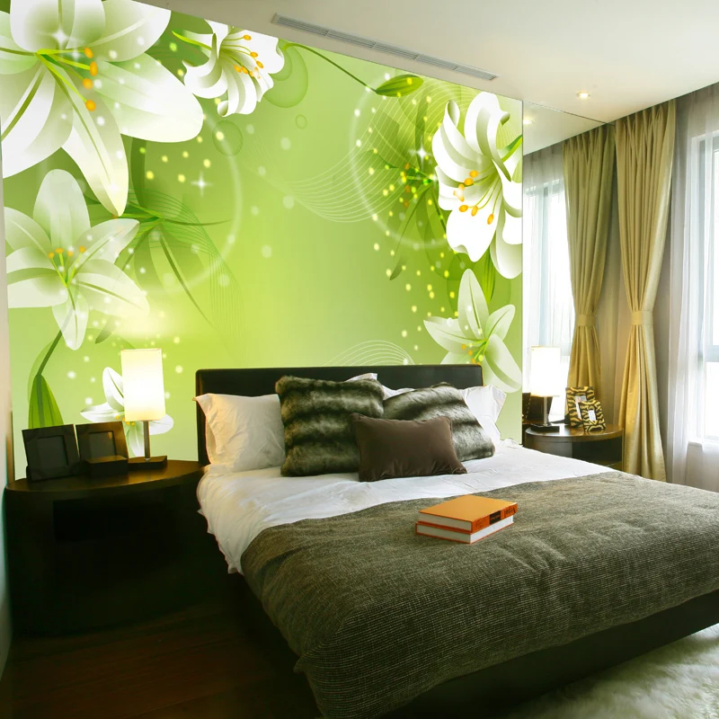 Modern Living Room Tv Backdrop Wallpaper Painted Wall Murals Modern Living Room Tv Backdrop Wallpaper Painted Wall Murals Stereoscopic Video Green Bedroom In Wallpapers From Home Improvement On