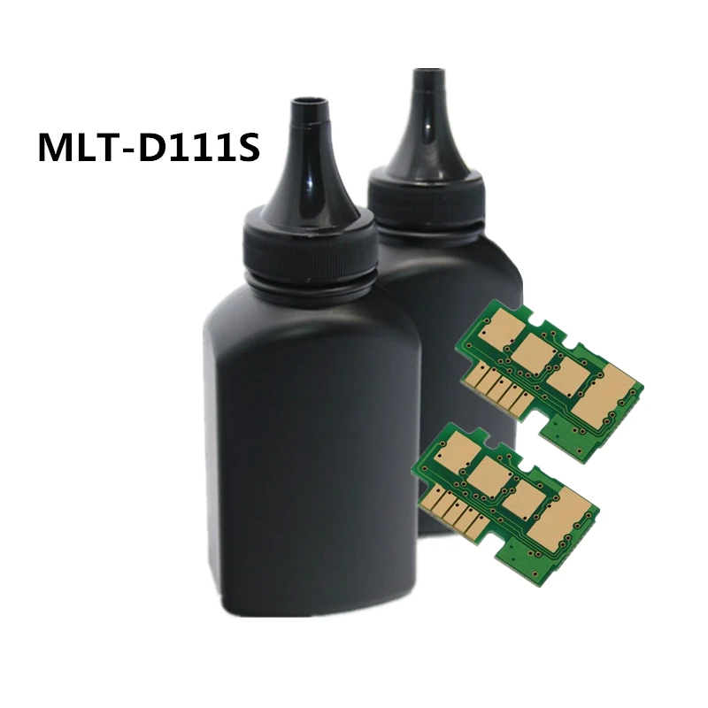 

2PCS Toner powder and 2PCS toner chips for samsung mlt-d111s Toner Cartridge For samsung M2070 M2071FH M2020 M2021