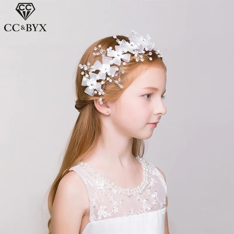 

CC Headbands Hairband Crowns Hair Accessories For Beauty Girl Birthday Party Bridesmaids Jewelry Crystal Beads Yarn Flower su053