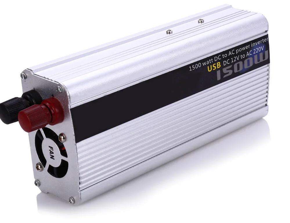 Car Inverter 1500W DC 12V AC 220V Vehicle Power Supply Switch On-board Charger