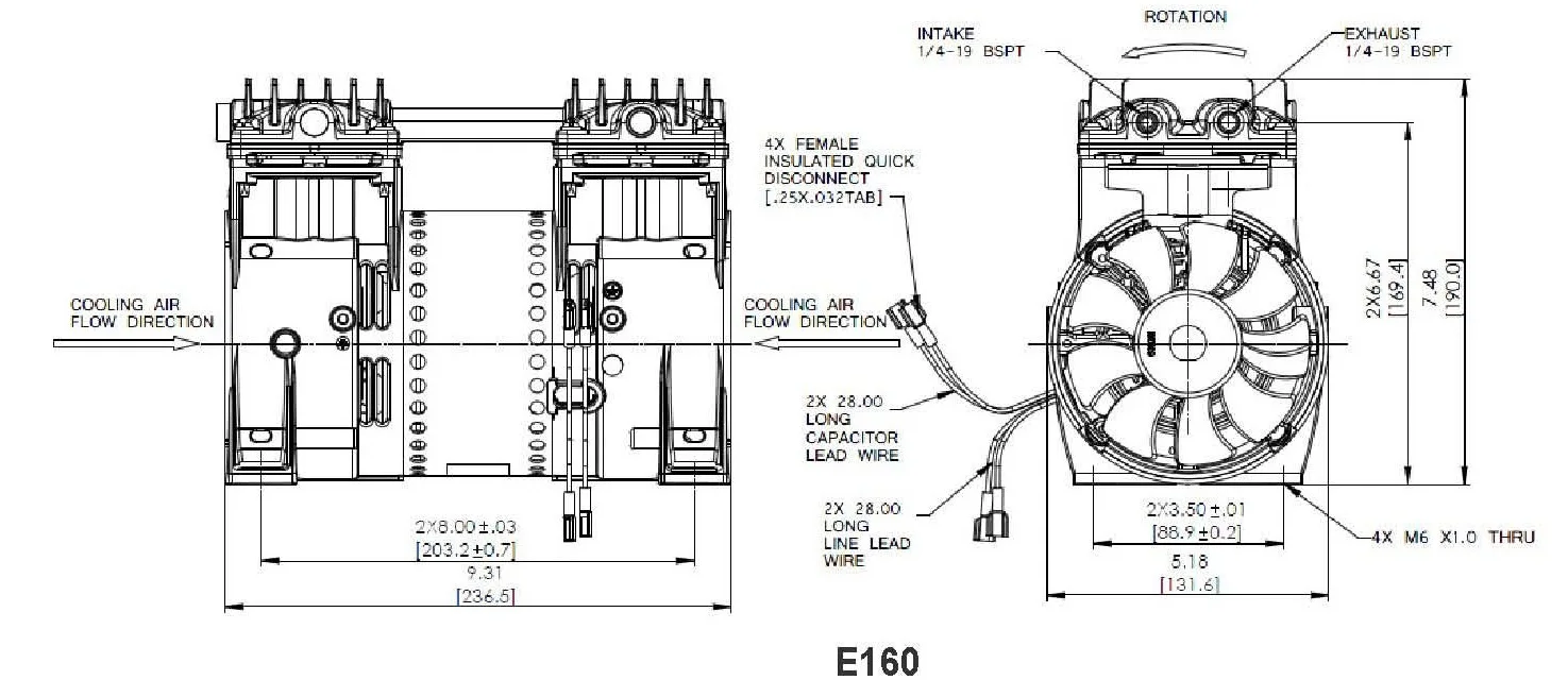 E160N42 режущий станок со встроенным бесшумным безмасляным вакуумным насосом