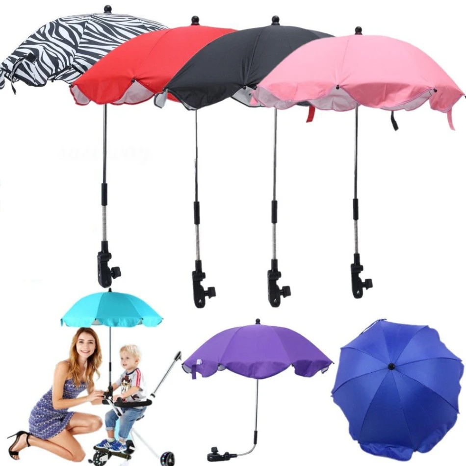 

1 pc Colorful Baby Stroller Umbrella Kids Children Pram Shade Holder Mount for Sun Shade Baby Stroller Accessories High Quality