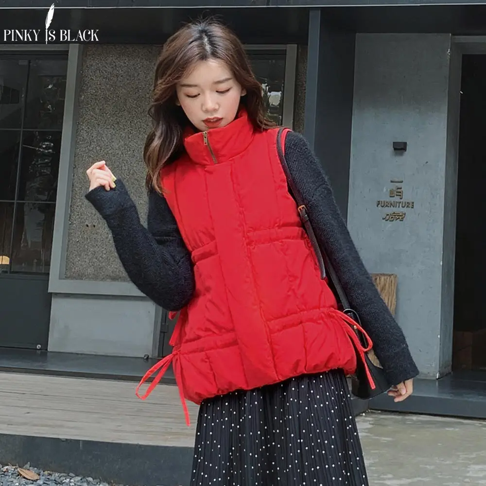 

PinkyIsBlack 2019 Autumn Winter Basic Vest Jackets Women Solid Short Vest Women Waistcoat Veste Femme Chalecos Para Mujer Casaco