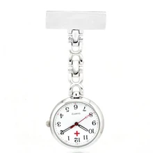Модные медицинские медсестры кварцевые часы доктор из нержавеющей стали толще Брошь с цепочкой карманные часы Fob