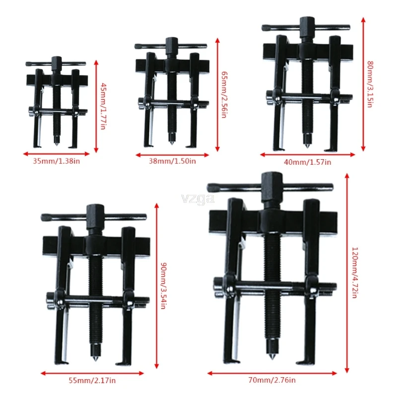 

70x120 Type Black Plated Two Jaws Gear Puller Armature Bearing Puller Forging M37 dropshipping