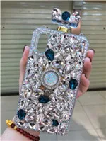 

XINGDUO phone case for Samsung S10 S8 S9 Plus Note 8 9 Luxury Perfume bottle Diamonds red blue bling cover for A530 A730 M10 20