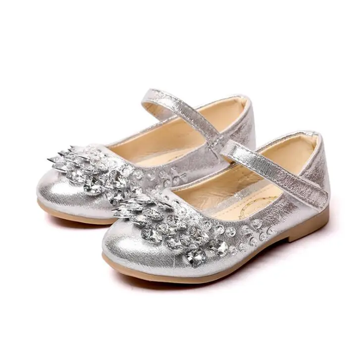 الأطفال عارضة الأحذية فتاة الموضة الماس تصميم الأميرة أحذية الفتيات الرياضة أحذية أطفال المدرسة الطالب سكيت أحذية #23