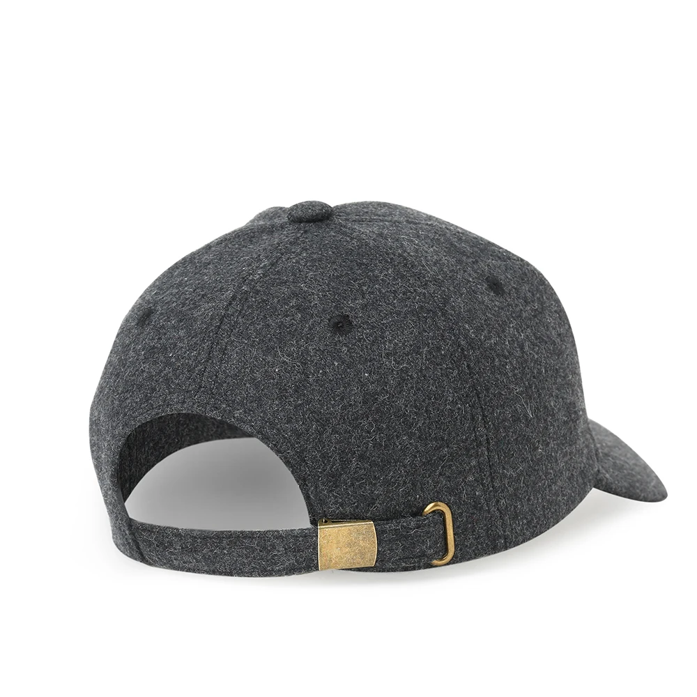 Brand NUZADA Autumn Winter Keep Warm Snapback Bone Men Women Baseball Caps Hats Cap Simpl Color Black Grey Woolen