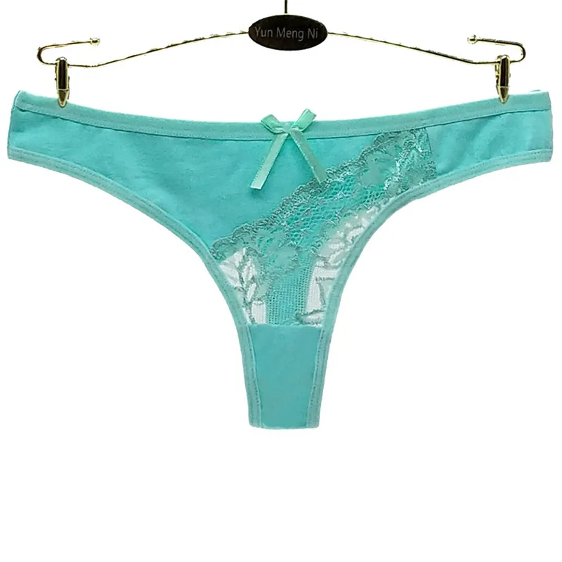 

6 pcs/lot Sexy Lace Transparent Women Underwear Cotton Sexy Panties Thongs G-strings Low Waist printing Dot Ladies Bikini PA90