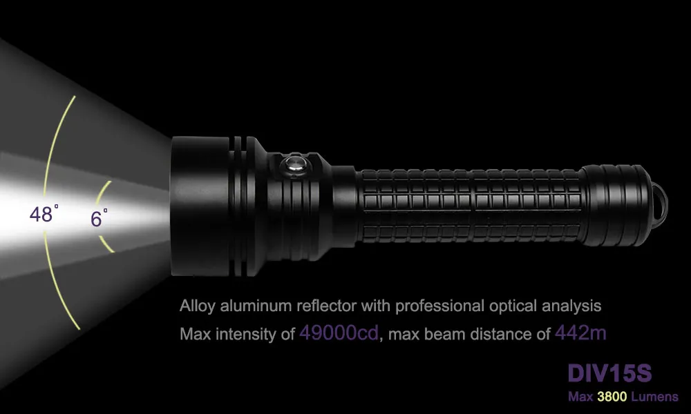 ANYIGEDEJU DIV15S мощный 3800 люмен XPL-V3 светодиодный магнитный переключатель светодиодный фонарик для дайвинга 26650 фонарик 200 м подводный водонепроницаемый