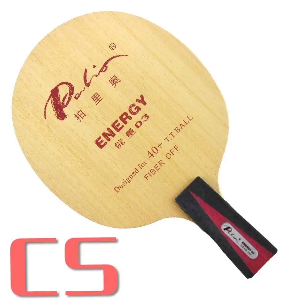 Palio ENERGY 03 ENERGY 03 ENERGY-03 5 деревянных+ 4 волоконных лезвий для настольного тенниса для ракетки для пинг-понга - Цвет: CS  short handle