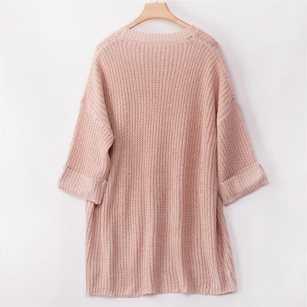 SAGACE/Большие размеры свите с длинными рукавами для женщин с карманом, трикотажный пуловер, топы, высокое качество, Женский пуловер, свитер в Корейском стиле