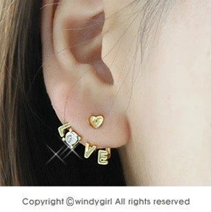 177 # Min. es $10 (orden de la mezcla). top ventas. joyería Coreana, chic pendientes de cristal de AMOR, recepción para poner una orden!|jewelry stand spiderearrings onyx - AliExpress
