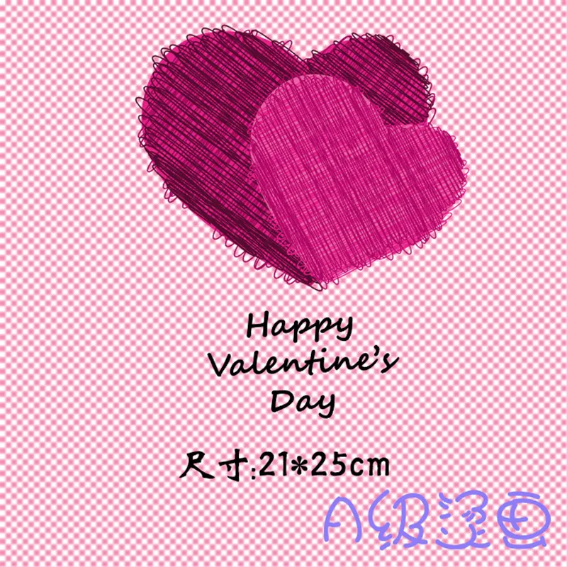 Lover Double Heart Letter Heat Transfer Clothes Sticky PET Material Large Washable Powder Pasta Iron on Patches DIY for clothing | Дом и сад