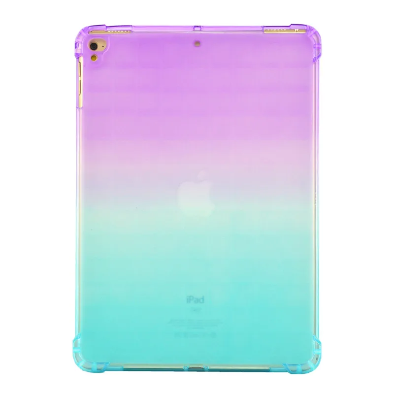 Wekays Gradual Change TPU Case For New iPad 2018 2017 9.7'' Multicolour Clear Tablet Cover For iPad 9.7 2017 Case Coque Fundas