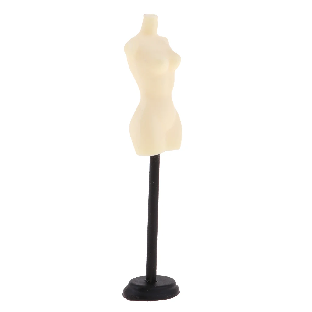 1/12 Scale Doll House Miniature Mannequin Model Display Stand Decor Gold