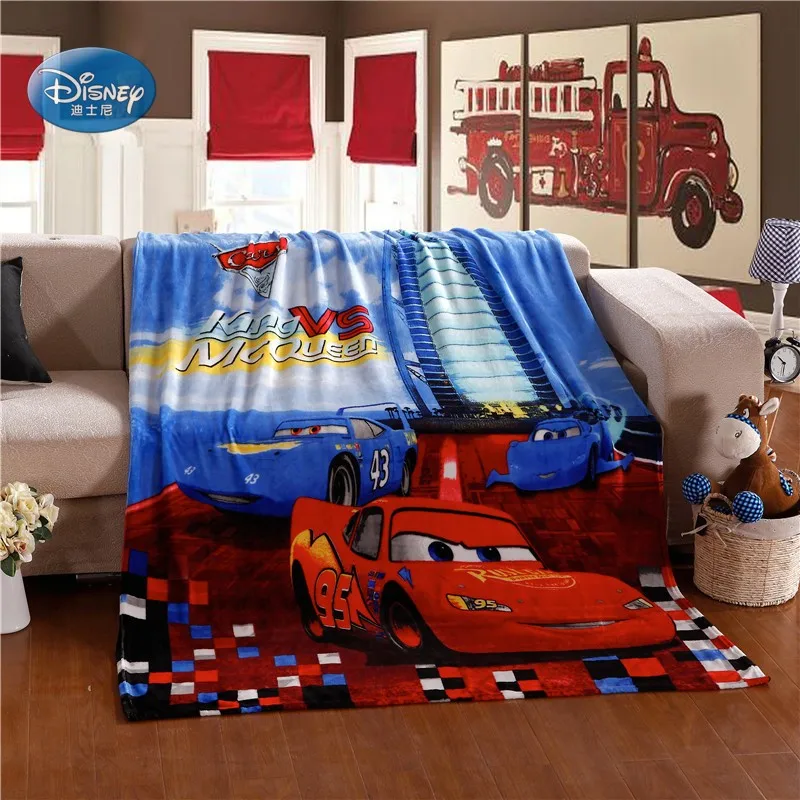 Одеяло disney Lightning Mc queen Cars, 150*200 см, для детей, мальчиков, мультяшный декор для спальни, Фланелевое, легкое, для кровати