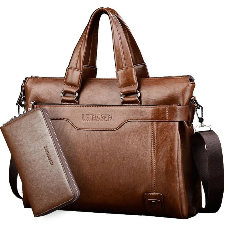 

2018 New PU Leather Men Handbags Casual Business Mens Messenger Bags Fashion Men's Travel Crossbody Bag Male Laptop Briefcase