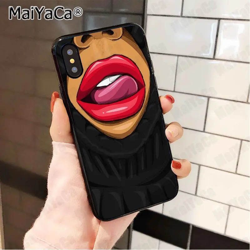 MaiYaCa сексуальная леди красные губы горячая девушка силиконовый чехол для телефона для iphone 11 pro 5XS 5S SE 6 7 8 6s plus X Низкая цена sall XR XS MAX
