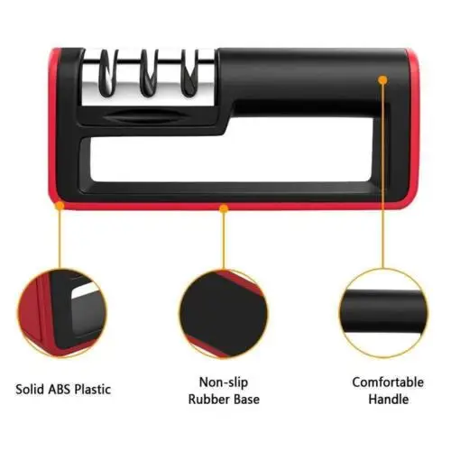 Профессиональная точилка для ножей, алмазная, быстрая, профессиональная, 3 ступени, точилка для ножей, инструменты для заточки камня