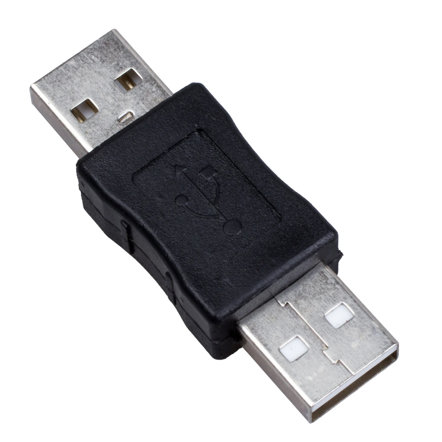 USB разъем «Папа-папа» адаптер Черный