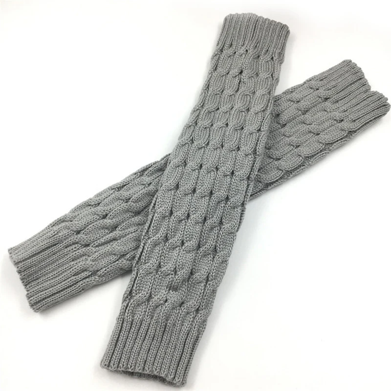 1pair 1 пара, модные длинные вязаные гетры для женщин, зимние вязаные гетры до колена, вязаные женские гетры, чулки, Chaussettes - Цвет: 1pair