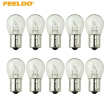 FEELDO 100 шт. 24 В 1156 BA15S S25 P21W Авто прозрачная стеклянная лампа поворотные габаритные огни грузовик индикатор автобуса галогенная лампа# MX1226