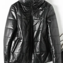 Куртка из натуральной кожи, пальто из натуральной овчины, женский пуховик, зимняя куртка для женщин, корейский теплый пуховик, Veste Femme MY3466